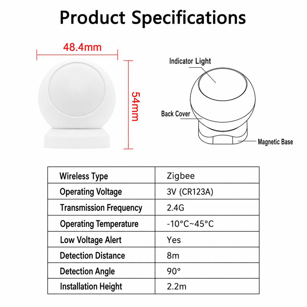 ZigBee Infrared Human Body Sensor