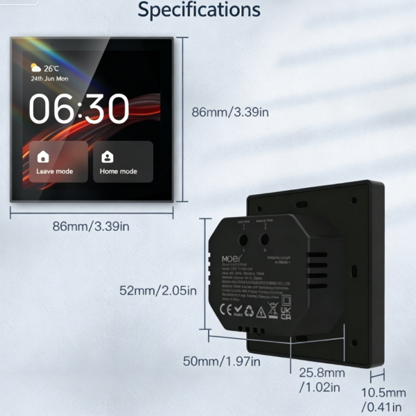 4-inch Central Control Screen, AISpeaker C8