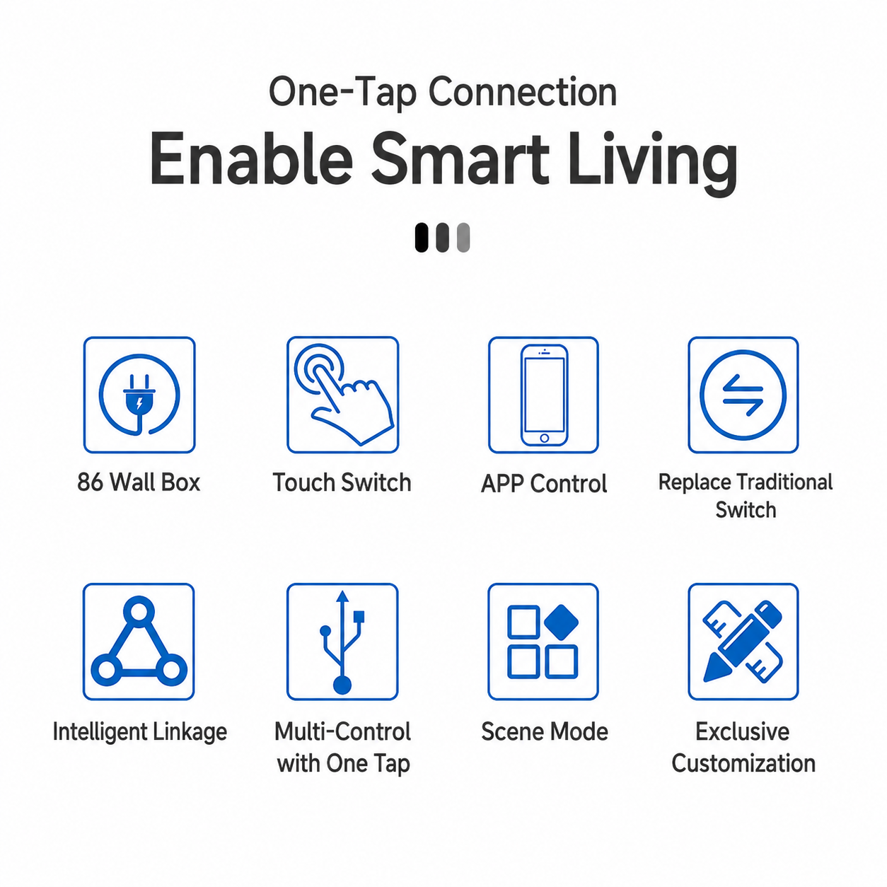 ZigBee Smart Switch (Zero-Live Version) , D3-KG4 (Two-Four Switch)