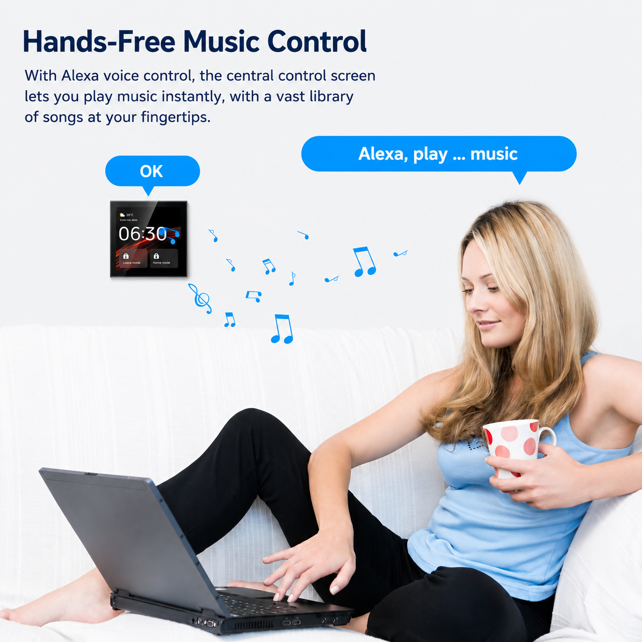 4-inch Central Control Screen, AISpeaker B8
