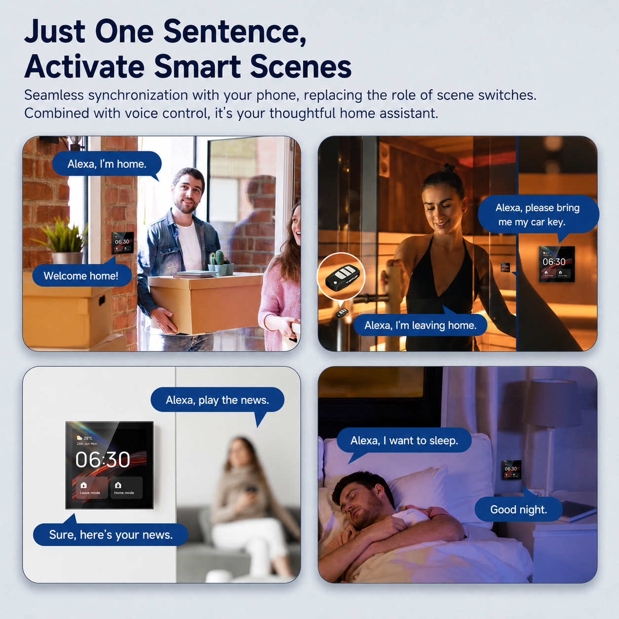 4-inch Central Control Screen, AISpeaker B8