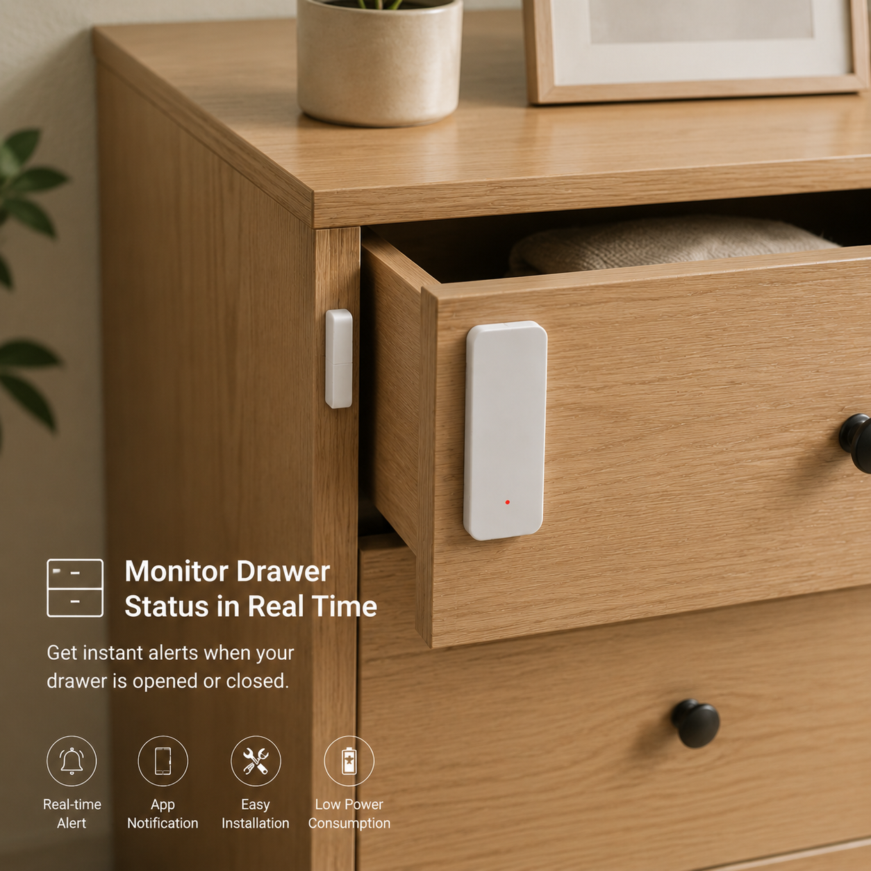 Smart WiFi Door & Window Sensor Kit | Real-Time Security Alerts for Home Protection