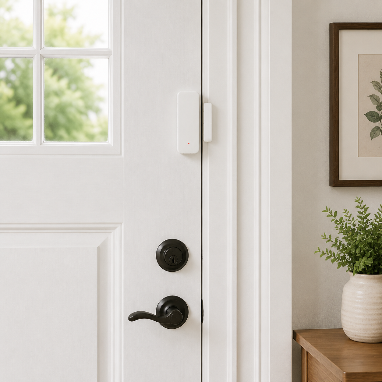 Smart WiFi Door & Window Sensor Kit | Real-Time Security Alerts for Home Protection